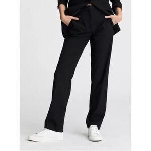 NEW RAG + BONE Ridley Wool Blend Side Stripe Straight Leg Pants